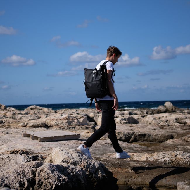Ruksak za plažu i put Korčula